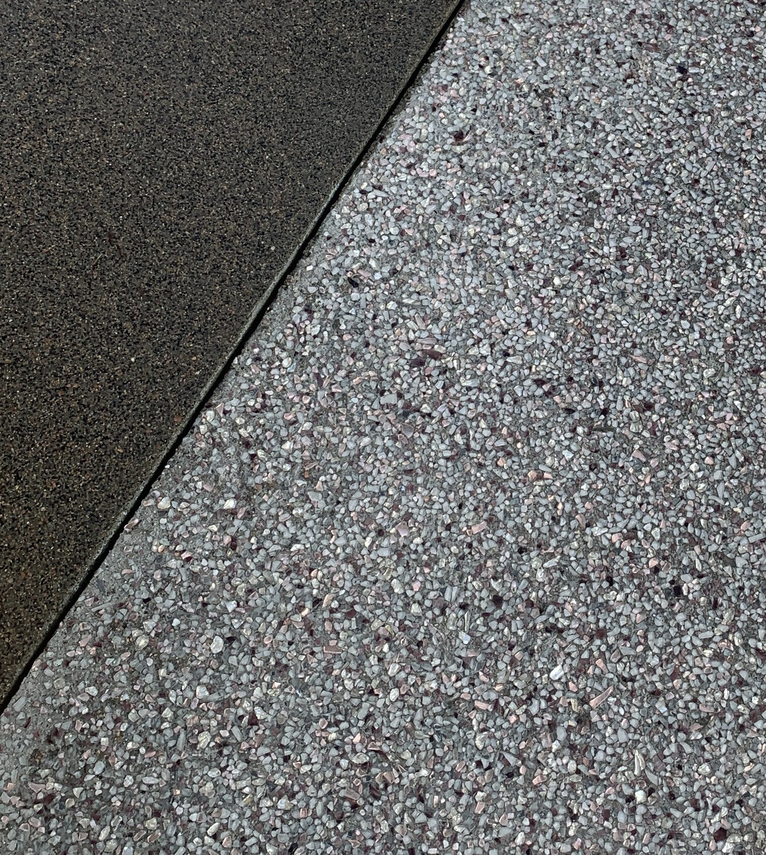 Decorative seeded exposed aggregate