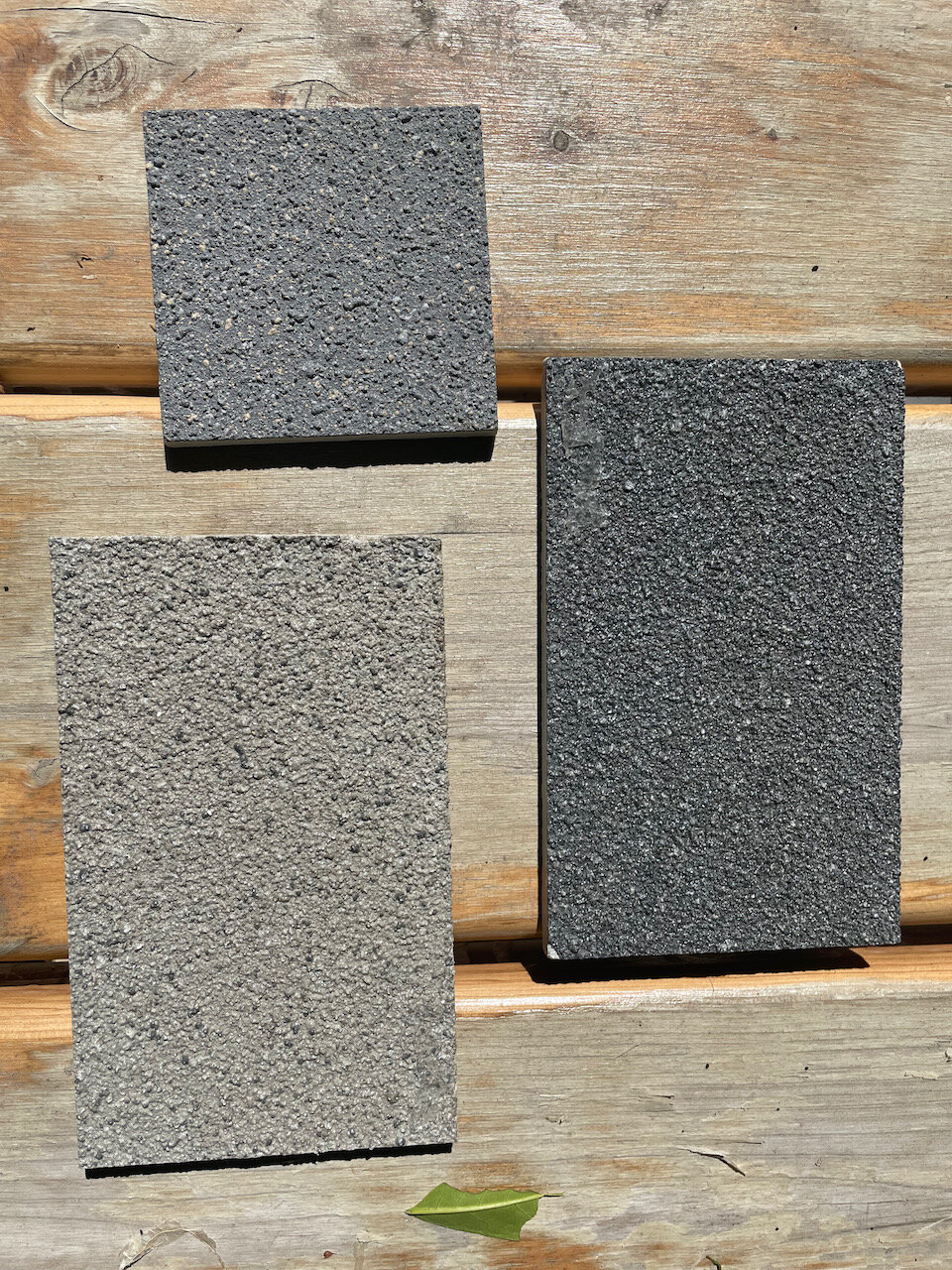 Concrete coating samples