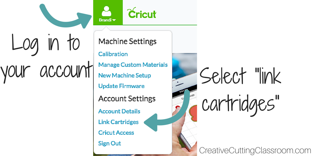Link Cricut Cartridges