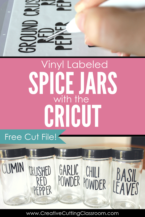 DIY Spice Jar Labels with the Cricut Maker 