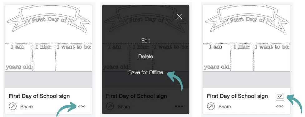 Save Your Cricut Projects for Offline