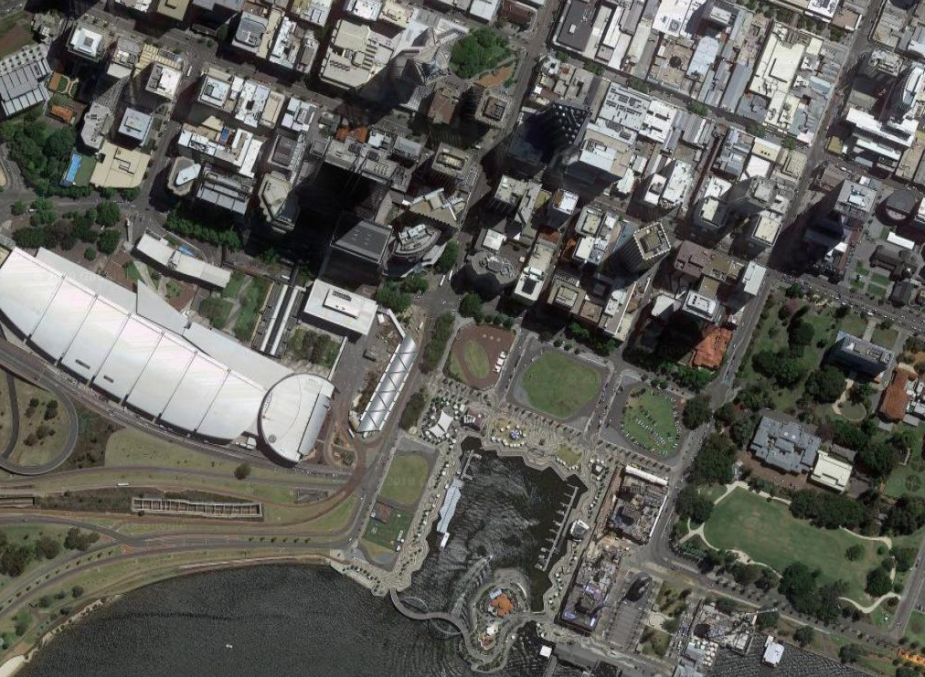 EQ LOT 4 2015-2019 A four-year occupation of the corner site of Elizabeth Quay, working bimodally as home base for PIAF's summer festival, and a relaxed urban park. #posteqlot4