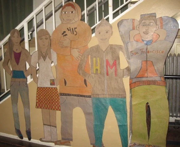 8th grade grads:&nbsp;life size portraits