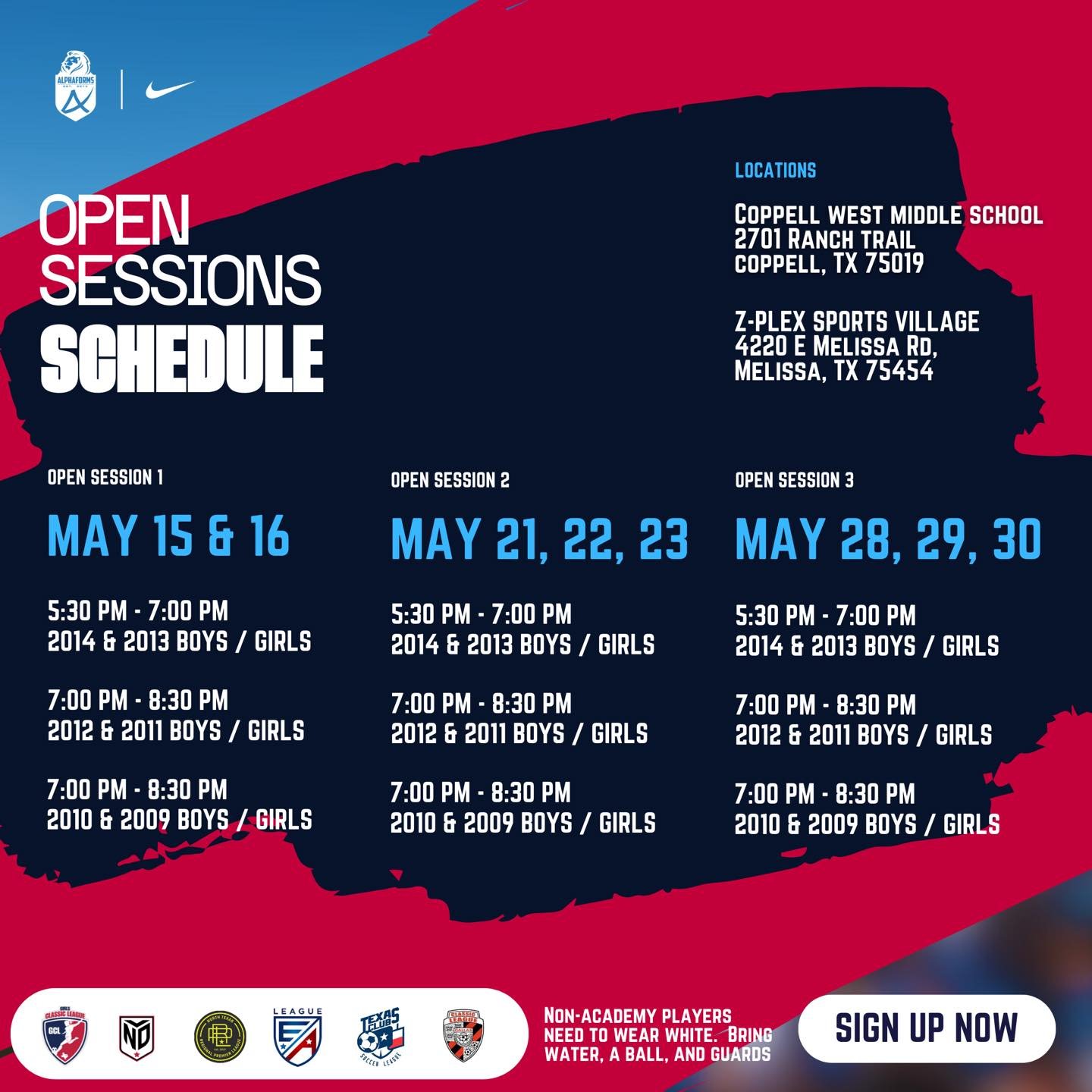 Unlock your potential! Join our open sessions today and gain exclusive access to preview Alpha&rsquo;s development curriculum. Check out our Open Sessions schedule and pick the date and time that best fits for you! 

#opensessions#nike#formsacademy#n