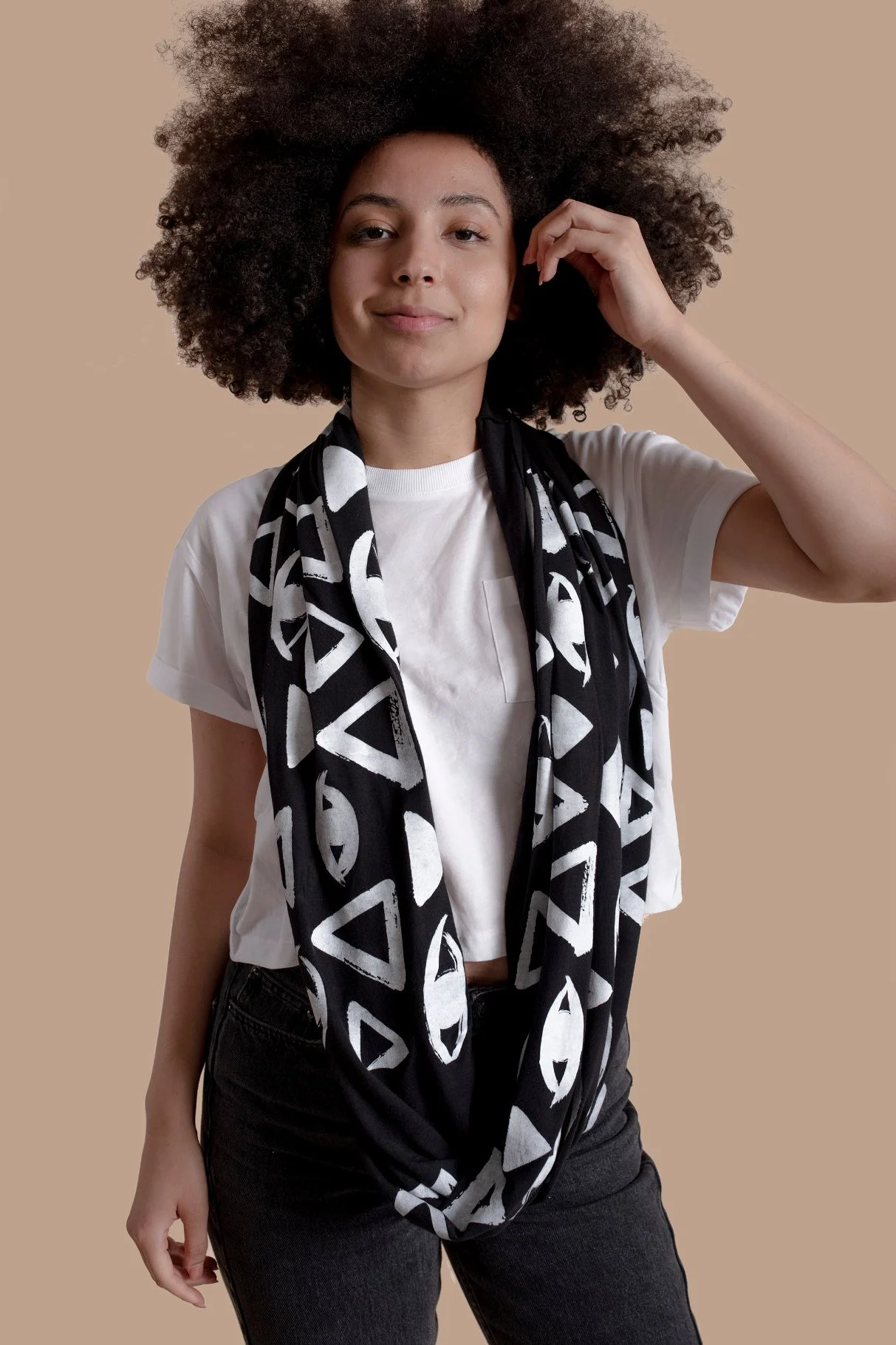 Vision Black Infinity Scarf