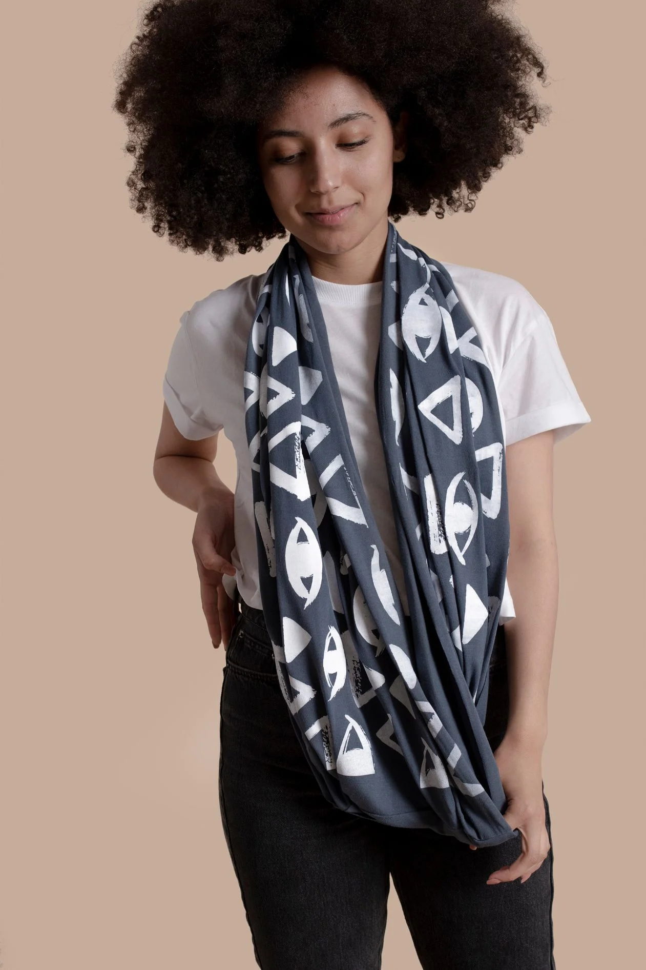 Vision Titanium Blue Infinity Scarf