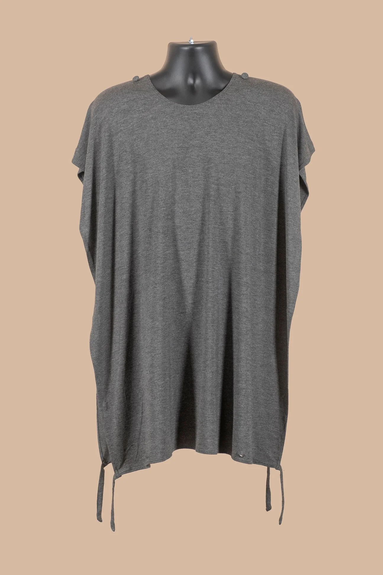 stone gray convertible shirt long women men unisex