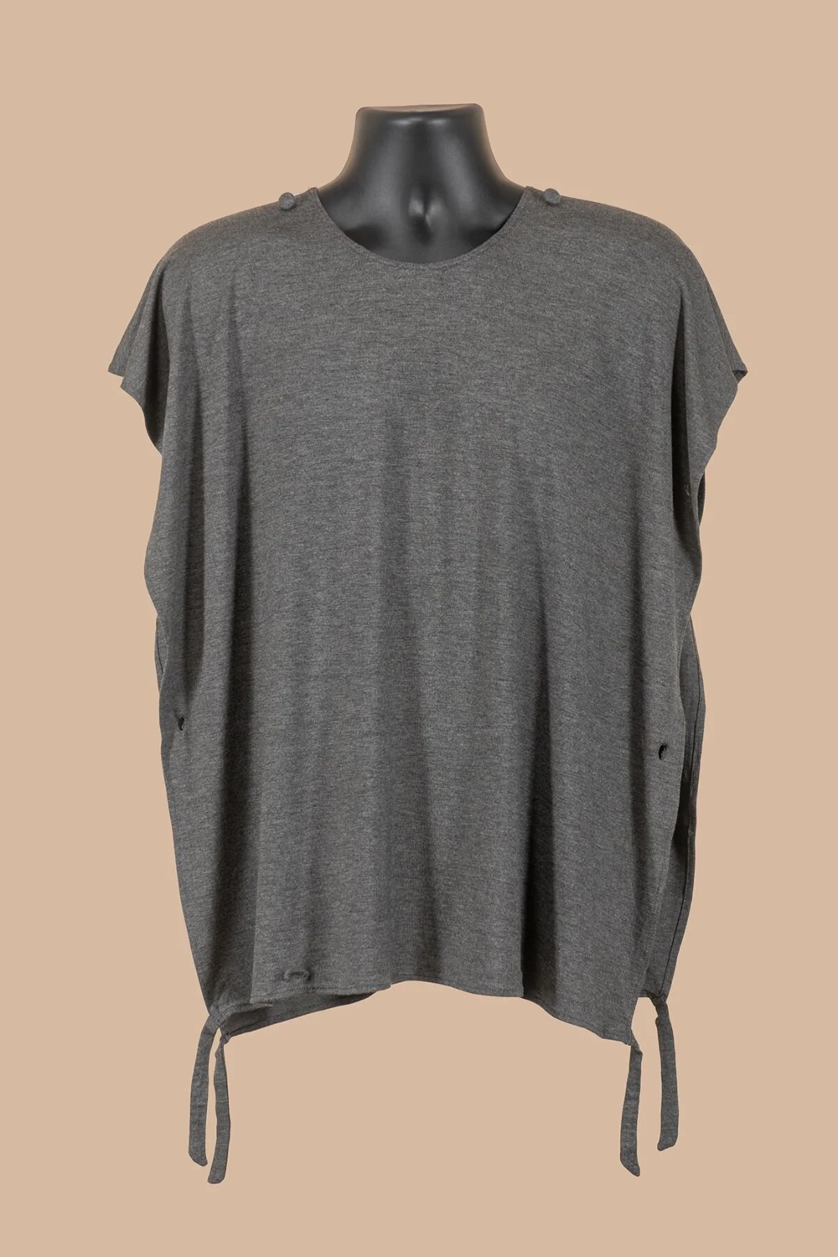 stone gray convertible short shirt women men unisex