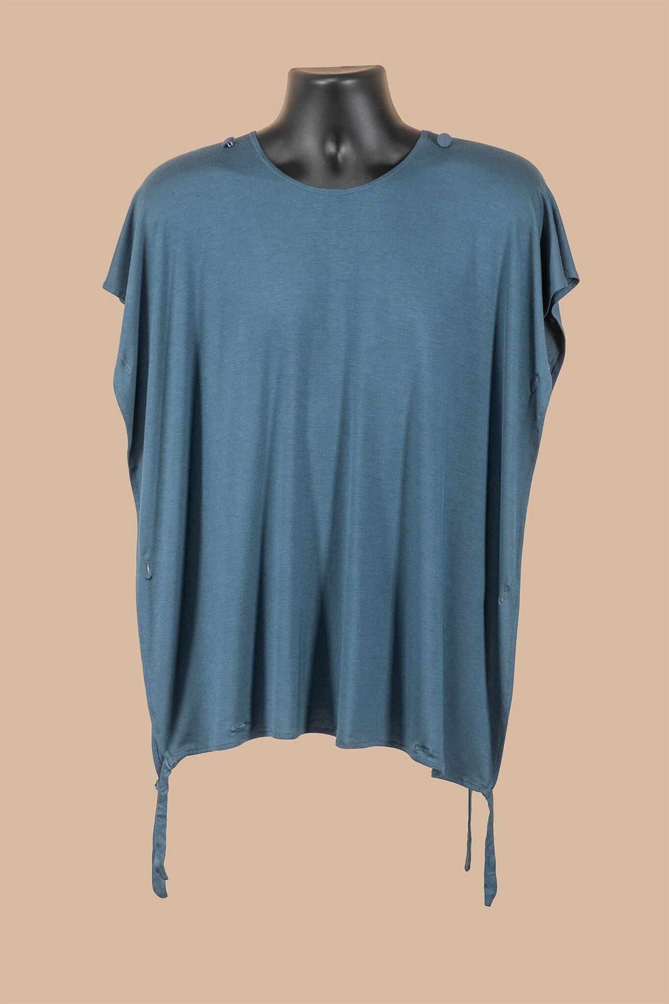 titanium blue convertible short shirt women men unisex