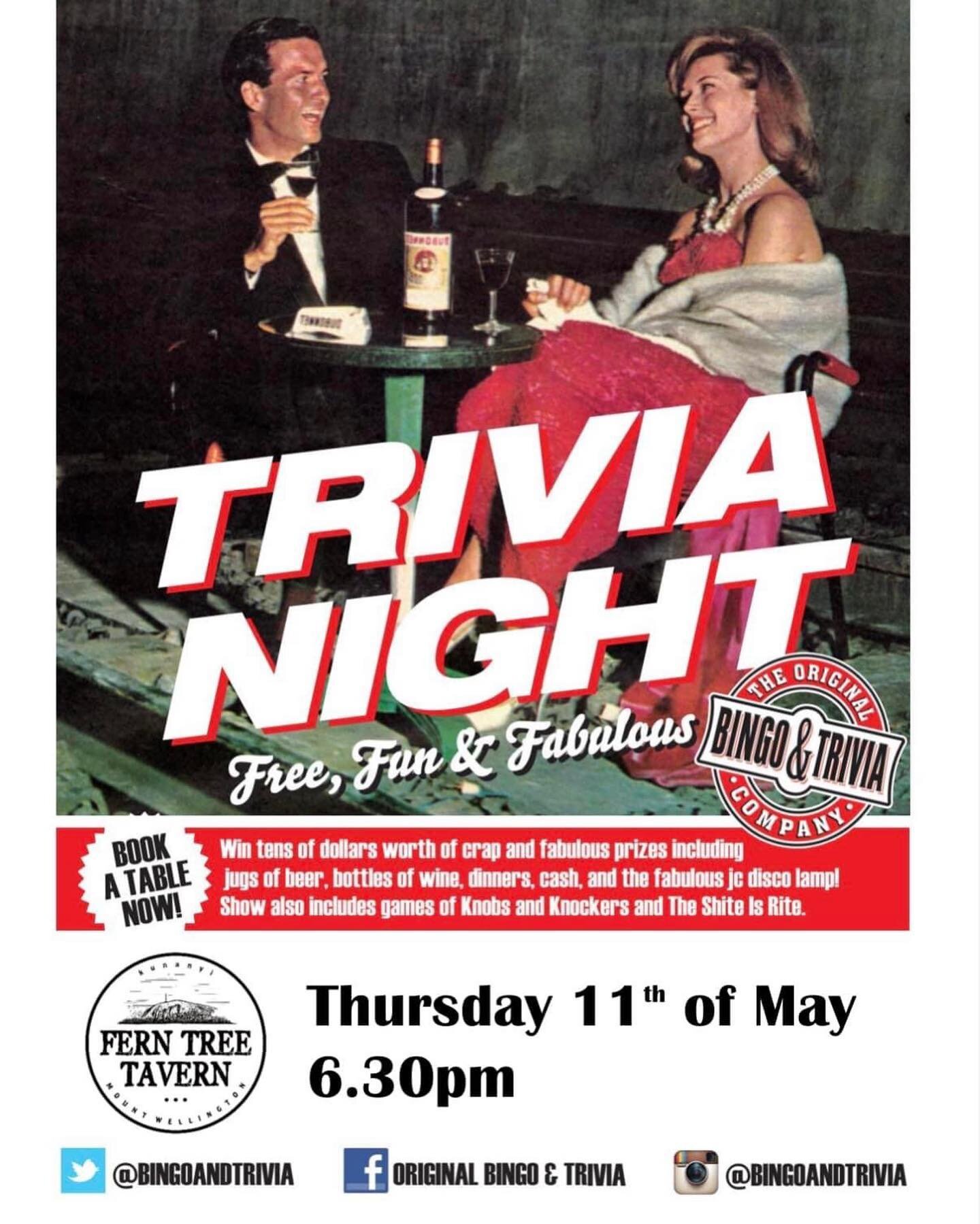 Tonight&rsquo;s the night we cross the ditch. 
First show starts tonight at @ferntreetavern Hobart 6.30pm. 
Then every 2nd Thursday monthly. 
.
Book your table now: (03) 6239 1171
.
#tasmania #crosstheditch #hobart #trivia #thursday #triviathursday #