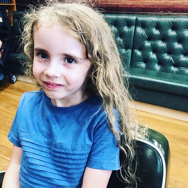 Swipe  left to see this transformation!!! This young mans first haircut ever!!!! 5 years old! What a cool little dude #barbers #surfersparadise #longhairdontcare #shorthair #transformation #fresh #summer #goldcoast