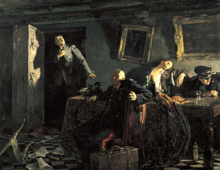 M. Kupriyanov, P. Krylov, N. Sokolov. The End. Oil on canvas, 1947-48. 200x251cm. The Tretyakov Gallery, Moscow.