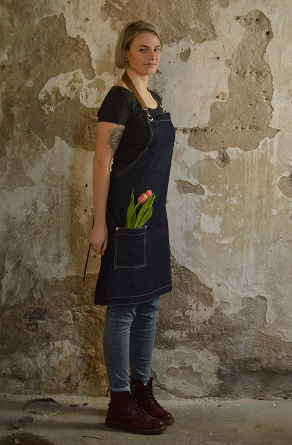 Denim schort
