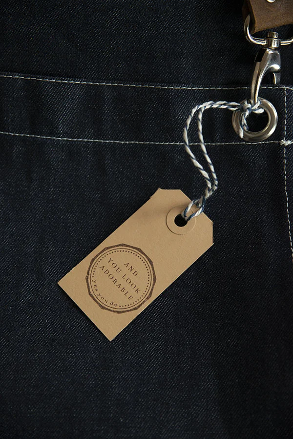 Denim schort