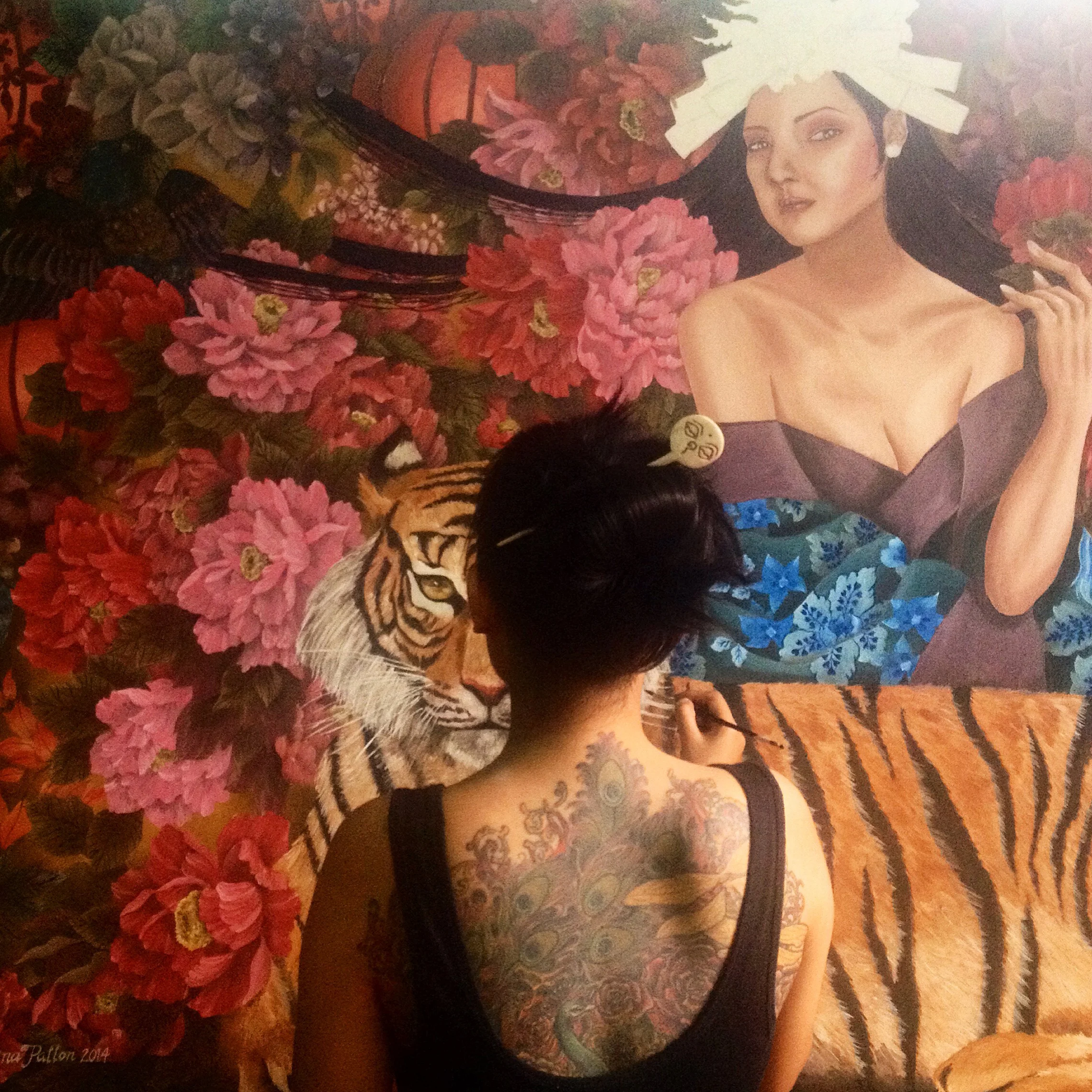 Tiger's Wife with Artist