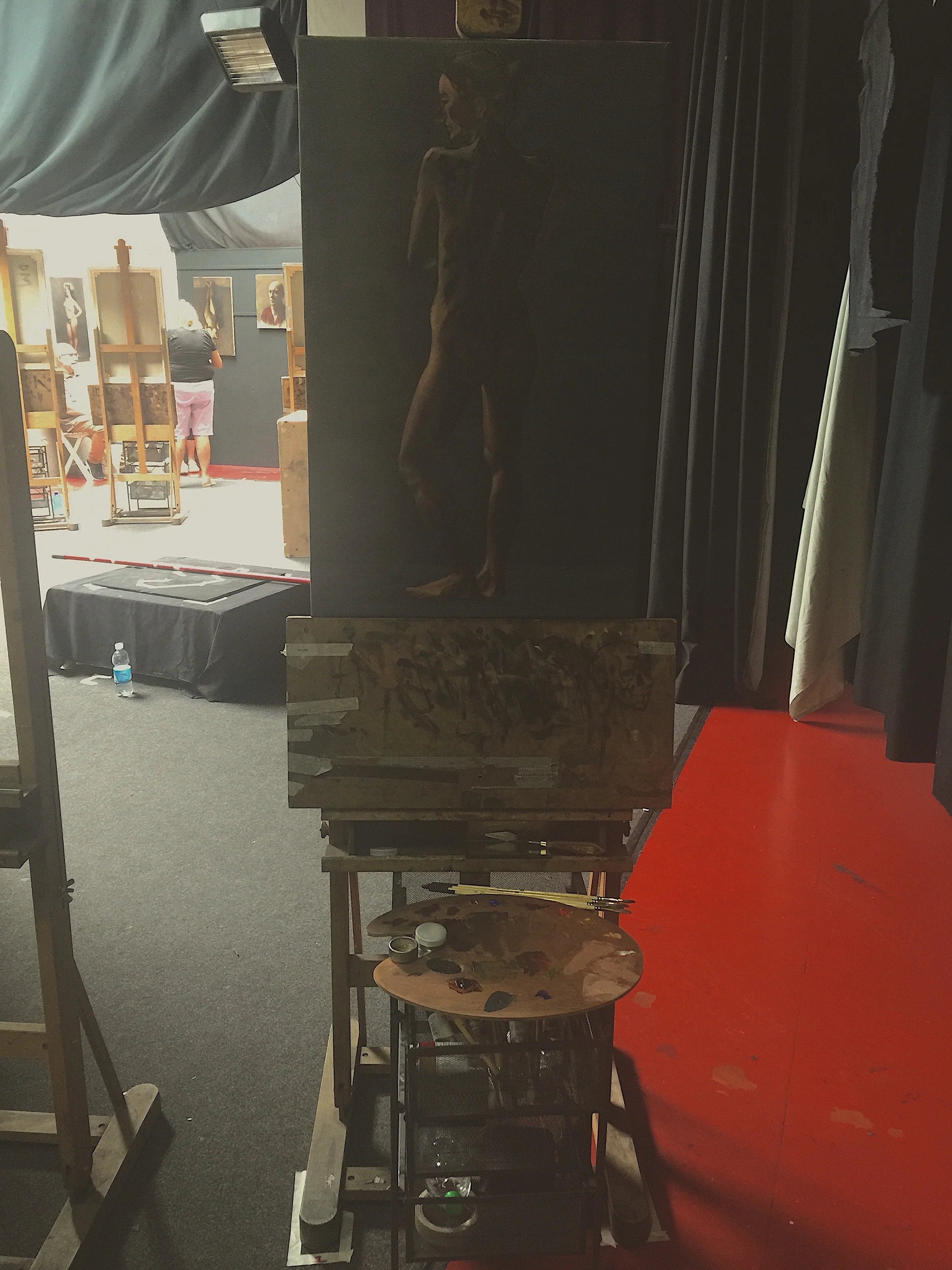 My "work in progress" at the Academy's studio.