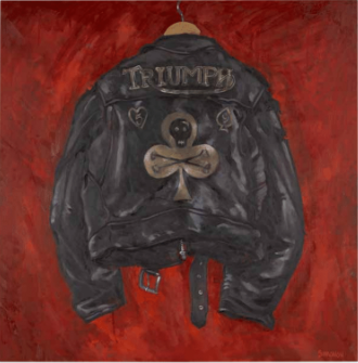 Lot 30: Paul Simonon - Black Skull, White Club - Triumph