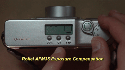 Rollei AFM 35 Exposure Compensation Instructions Camer