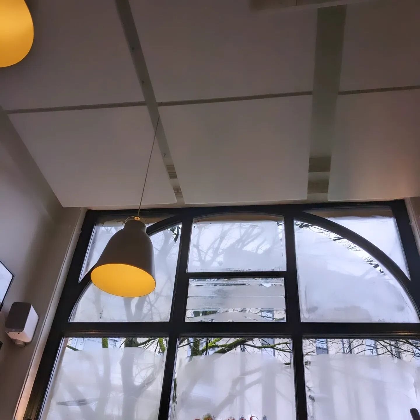 🤫 Shhhh! Something different from us at LAVA this week. 
.
The lovely people at @marmo.restaurant wanted to reduce the amount of revelation noise in their historic restaurant building so we rose to the challenge! 
.
We installed acoustic panelling h