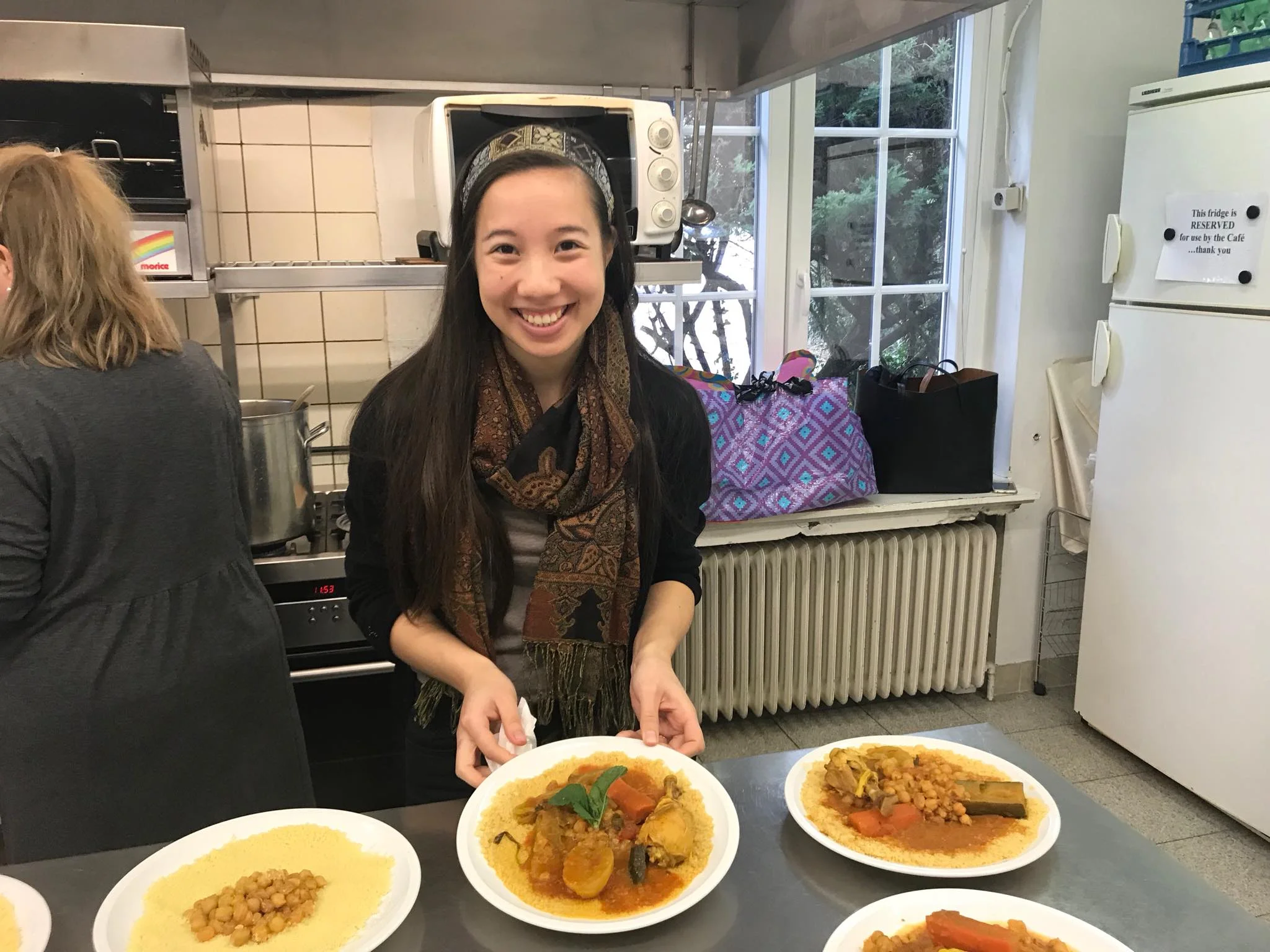 Catering Algerian food for lunch at the American Women's Club of Brussels