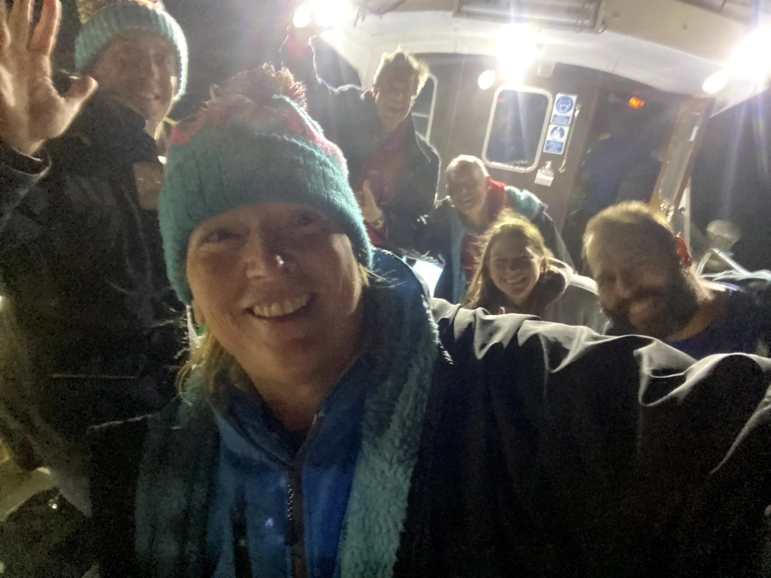 On the way to the start of our adventure!