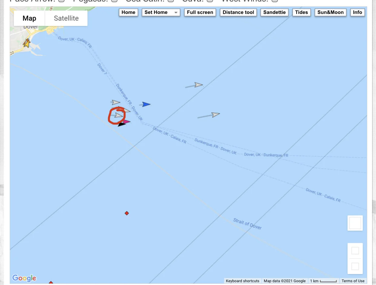 Just before the end of Patrick’s swim, we were making our way through the pack now.