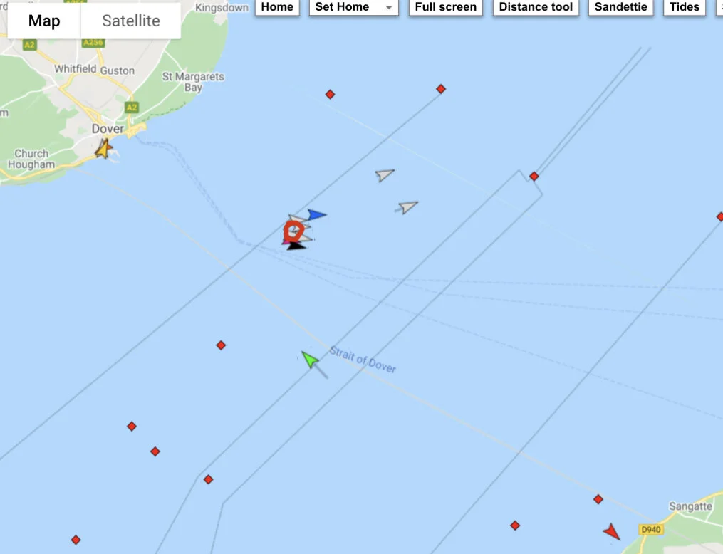 Towards the end of Kristen’s swim.  You can no longer tell that we left after just about everyone else!