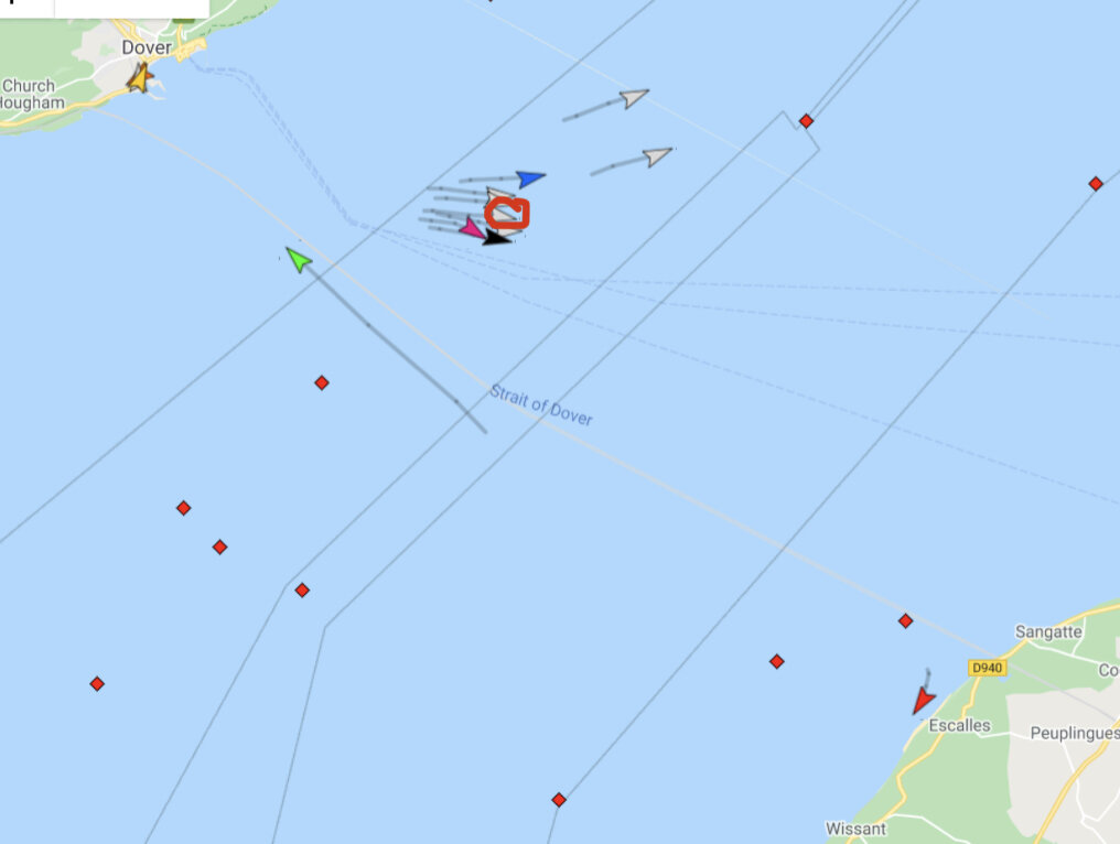 40 minutes into Jon’s swim and we continue to edge towards the front of the pack