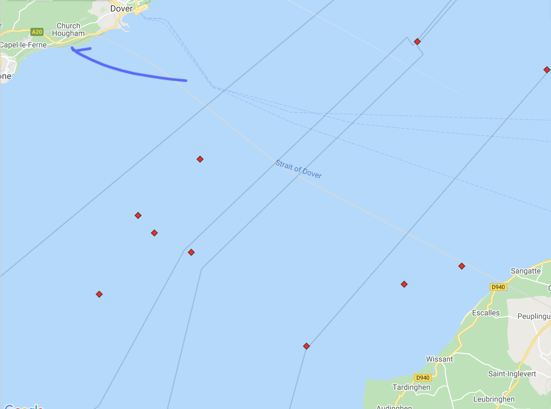 Patrick’s first swim