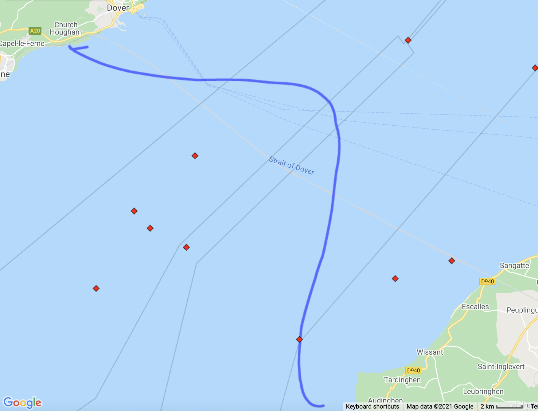 My final swim with the turn of tide