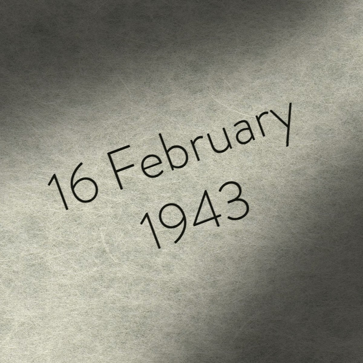 Letter of 16 February, 1943