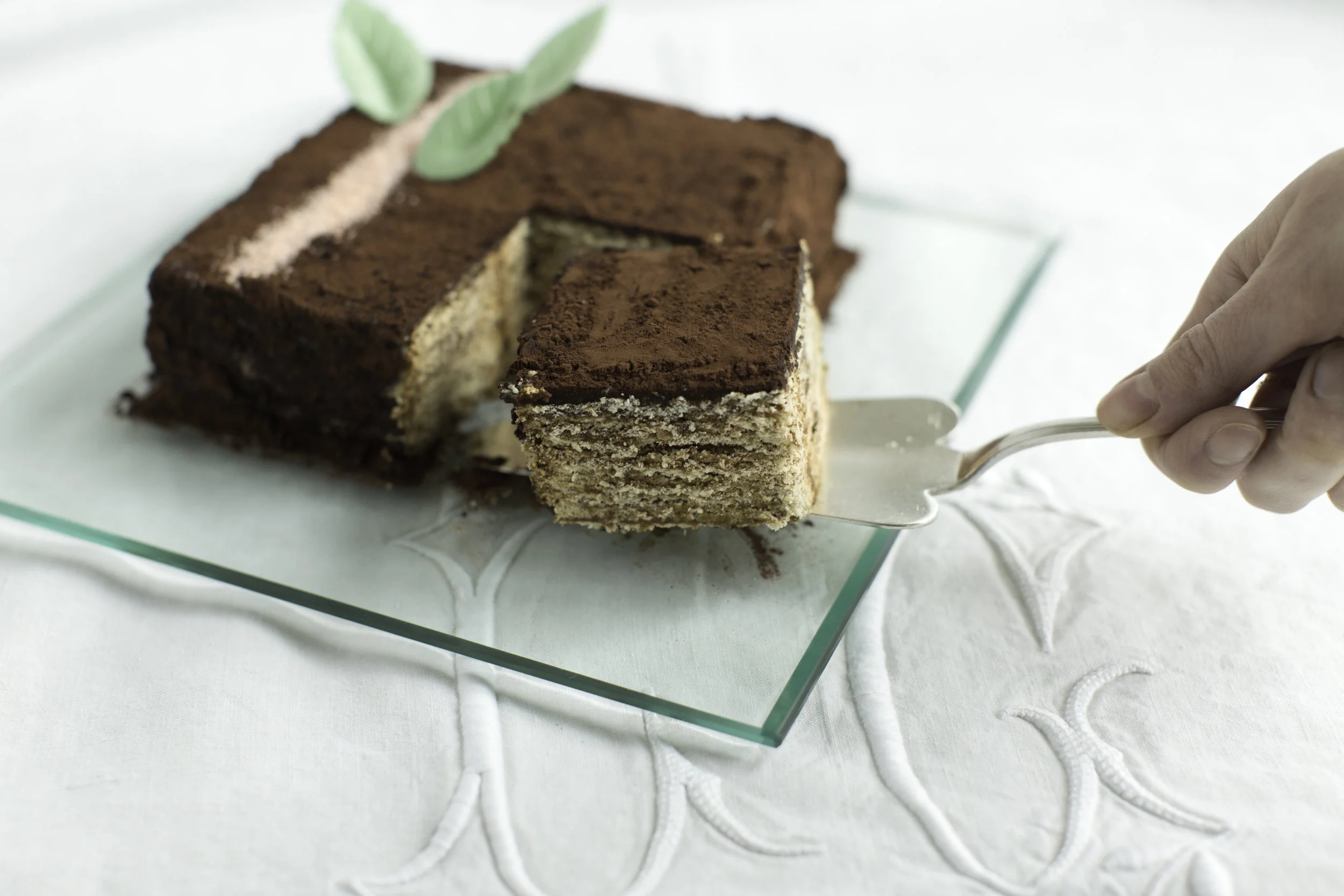 Layered Coffee Cake By Maman Allo Maman What S Cooking