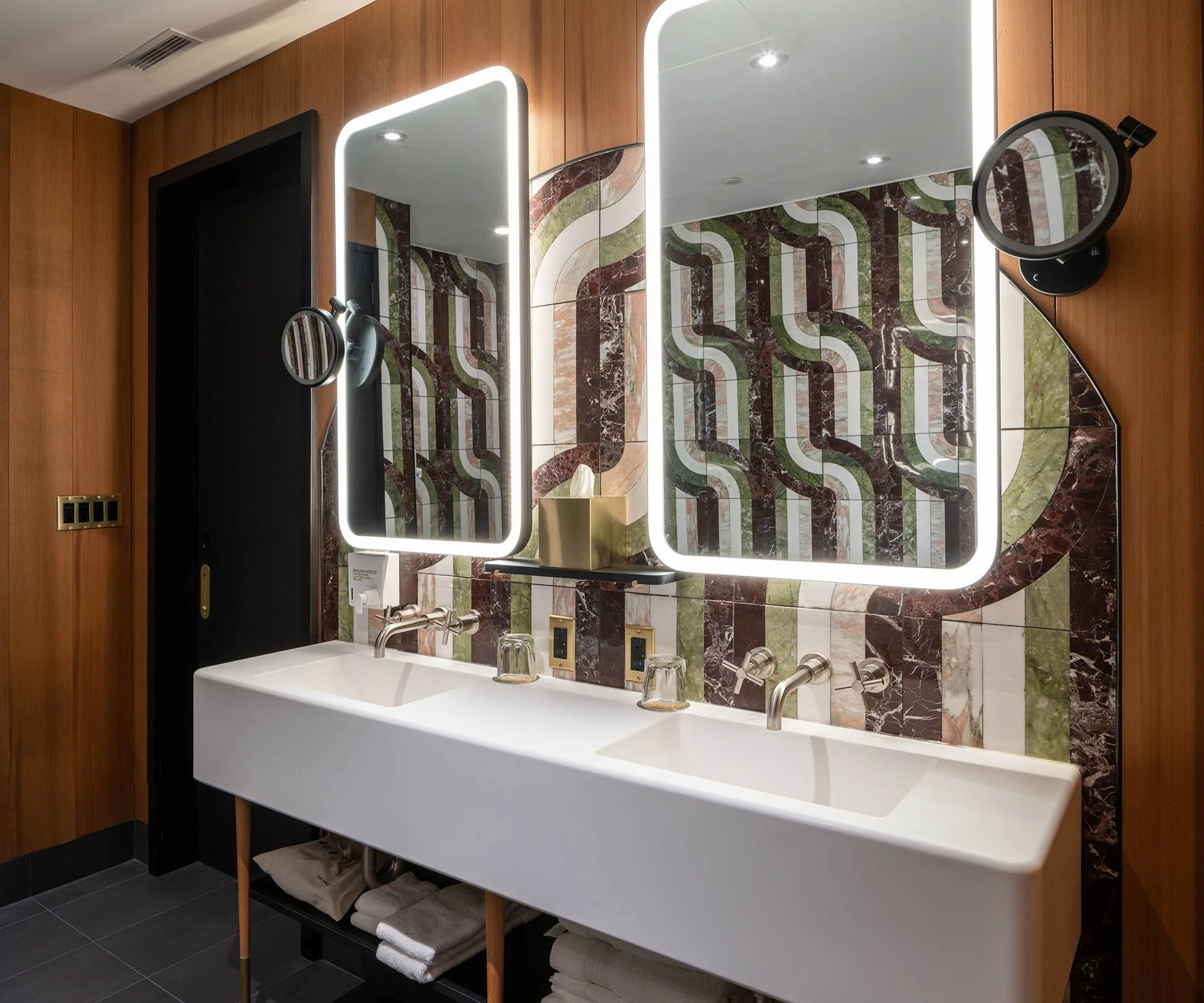 Modern bathroom at the Drake Hotel, Toronto.