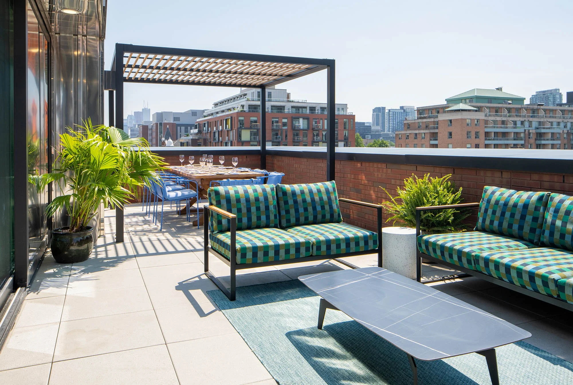 Rooftop patio at the Drake Hotel