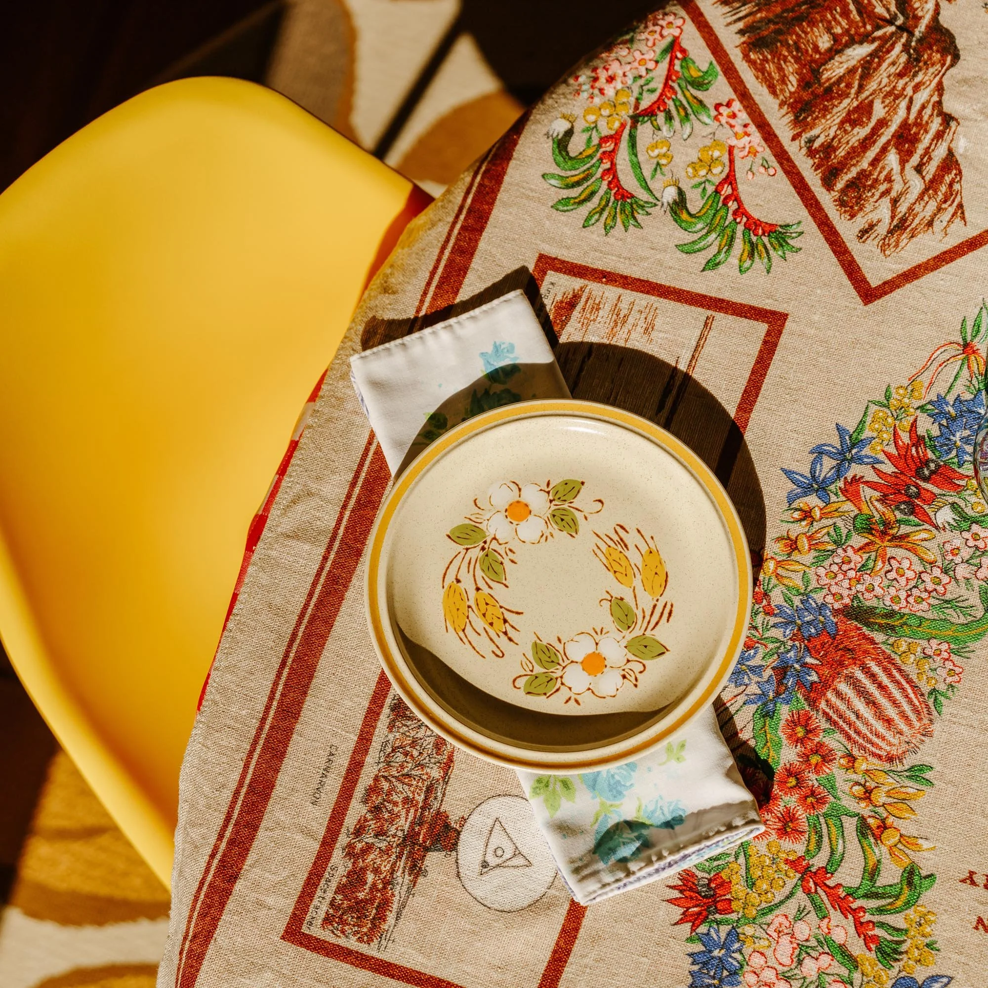 Interior photography of a bright, colourful kitchen by Worker Bee Supply.