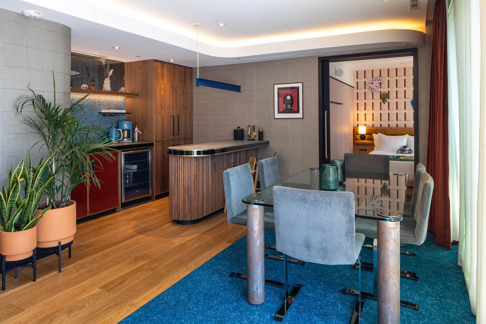 Modern suite at the Drake Hotel, Toronto