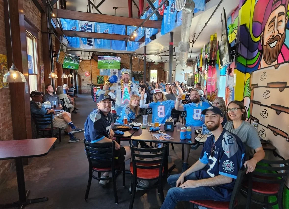 It's time!! (not for the titans lol) It's the big game day y'all - we've got screens and an LED wall ready for your viewing pleasure. See you for kickoff!