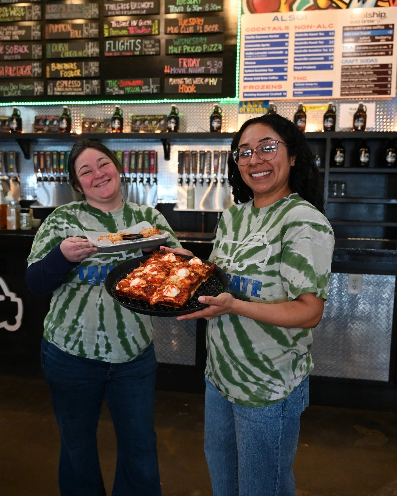 Half-priced any pizza all day long when you dine in today! Come see us! (tie dye not required) 😉