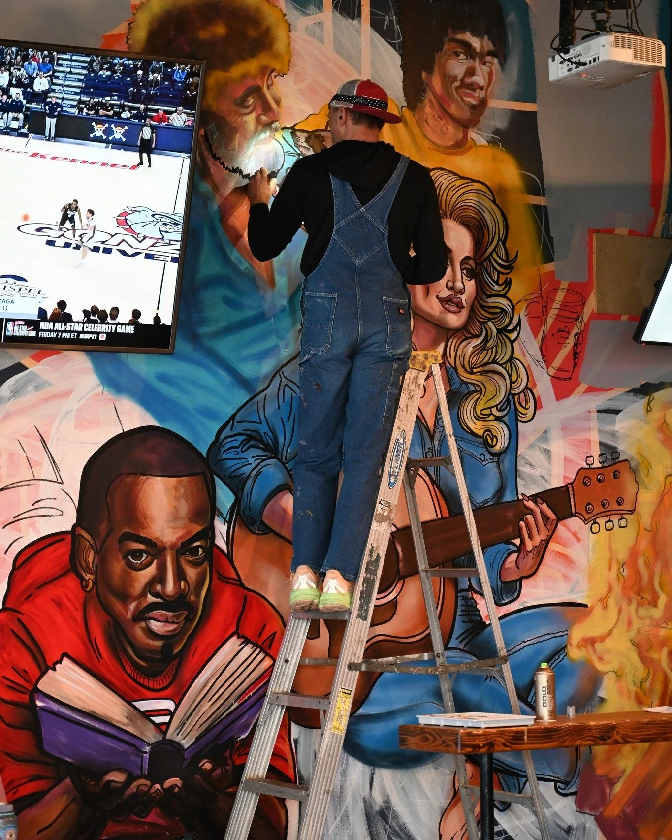 Have you seen the new mural our Art Director Drew has been cooking up? Stay tuned for the final reveal! (ps - come drink beer with us today)