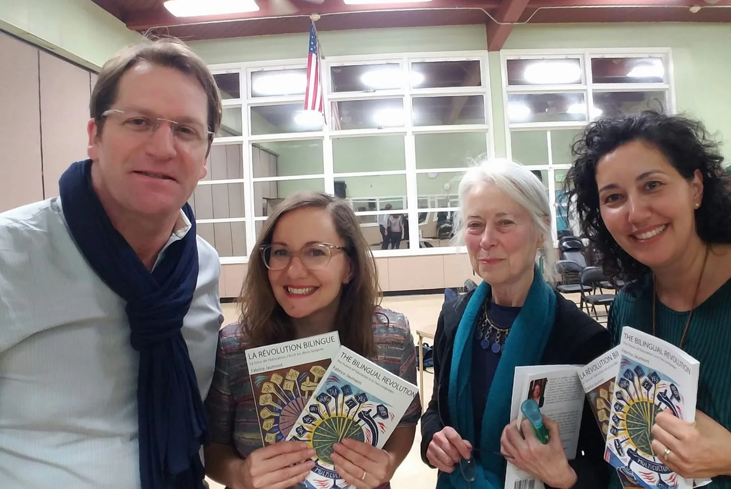 Welcoming Fabrice Jaumont, author of The Bilingual Revolution, at the YMCA Mission Branch.