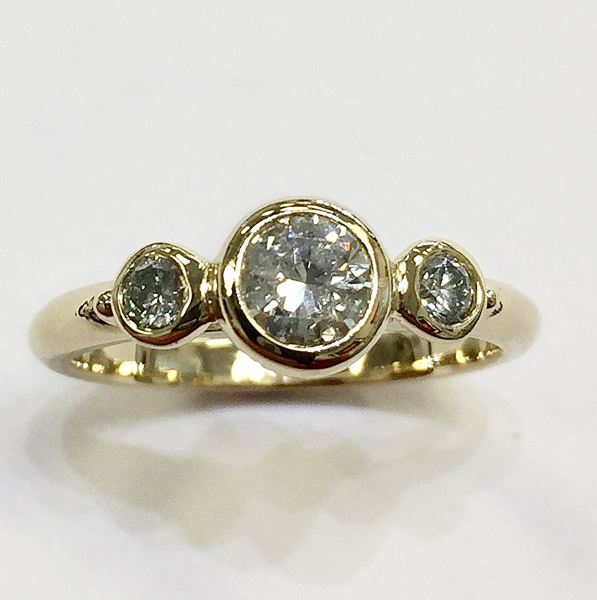 diamond bezel ring