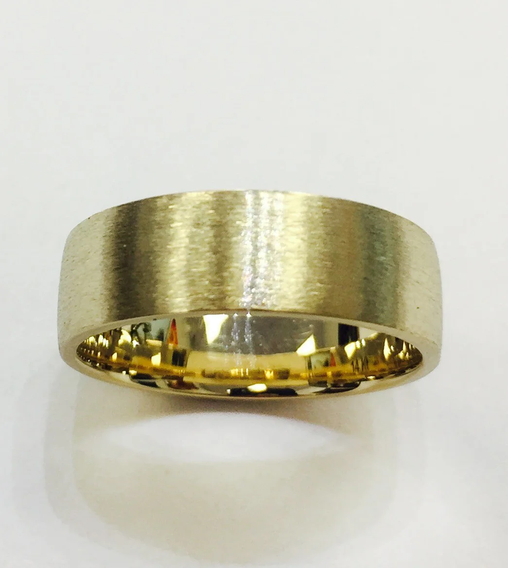 Satin finish ring