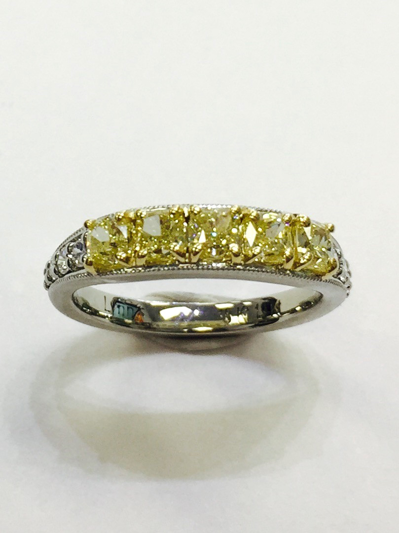 yellow diamond ring