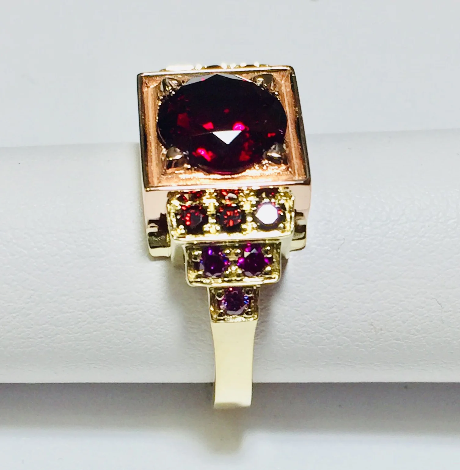Red Tourmaline Ring