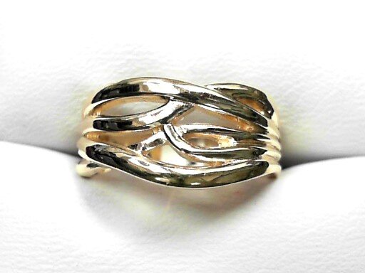 "River Flow" gold ring