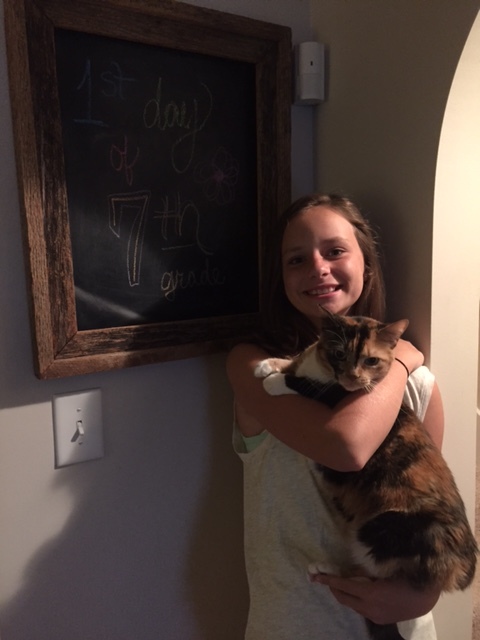My mini me and Beau.