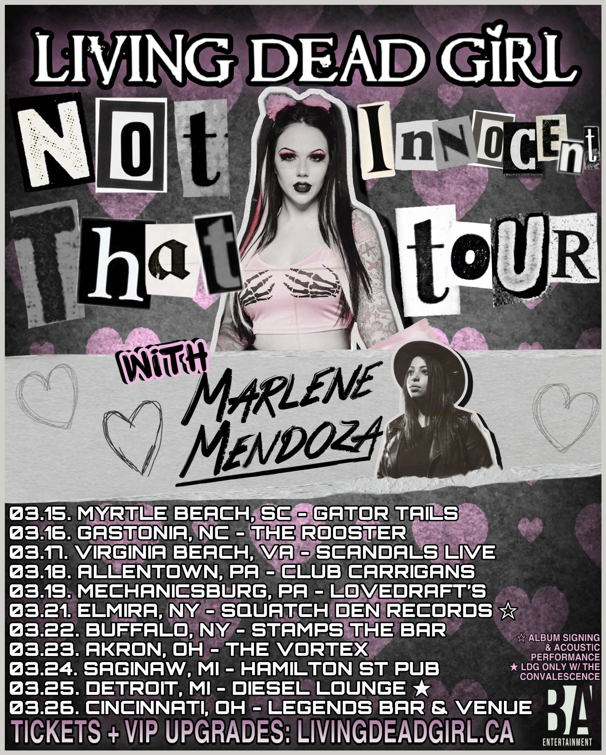 "Not That Innocent Tour" with Living Dead Girl