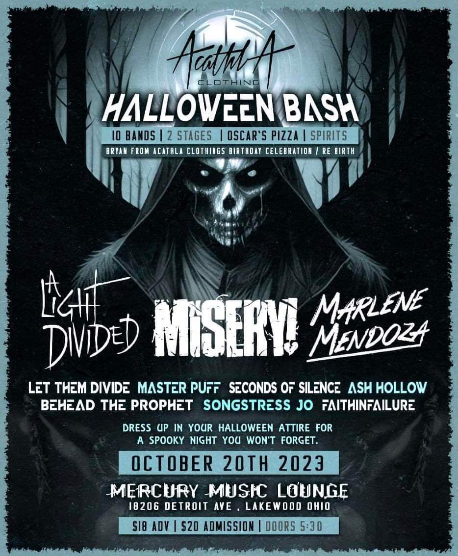 Halloween Bash presented by Acathia Clothing - Tickets available now!