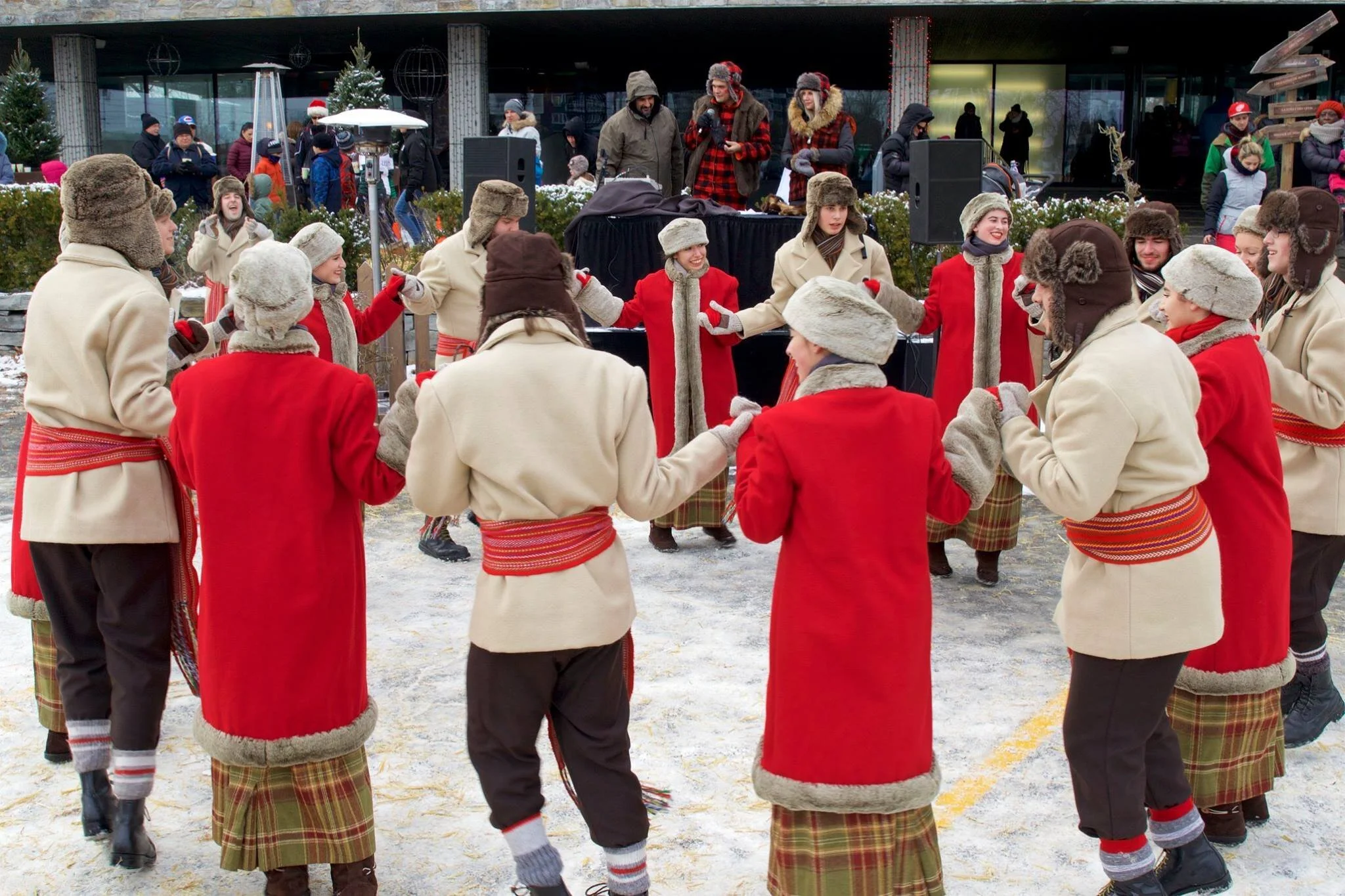 Spectacle au marché de Noël de Saint-Jean-sur-Richelieu