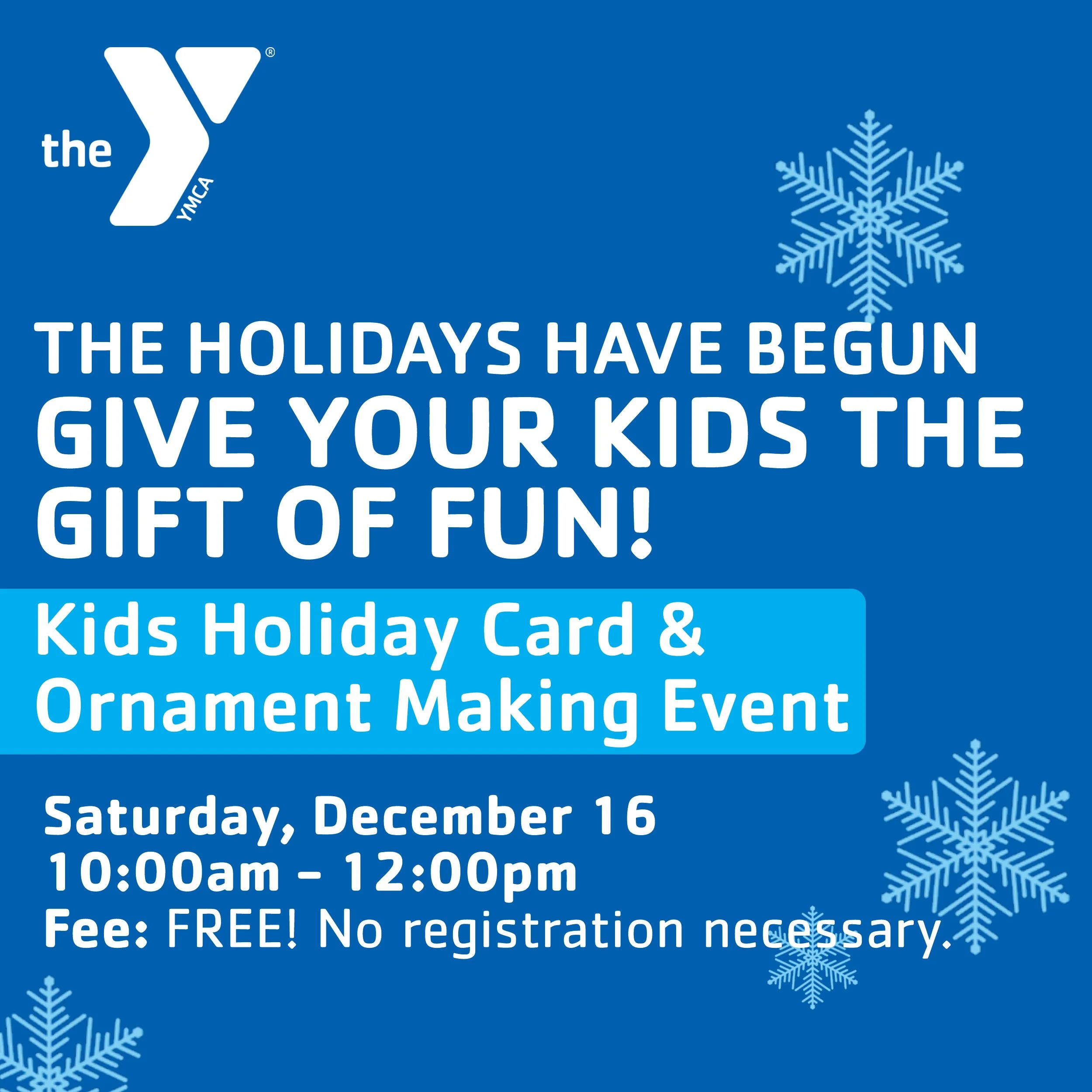 Kids Holiday Card & Ornament Making Event